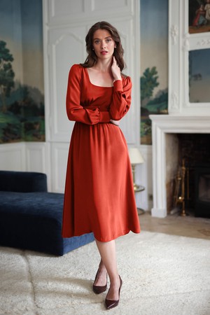 Rouge Silk Dress from GAÂLA