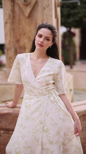 Flora Wrap Dress from GAÂLA