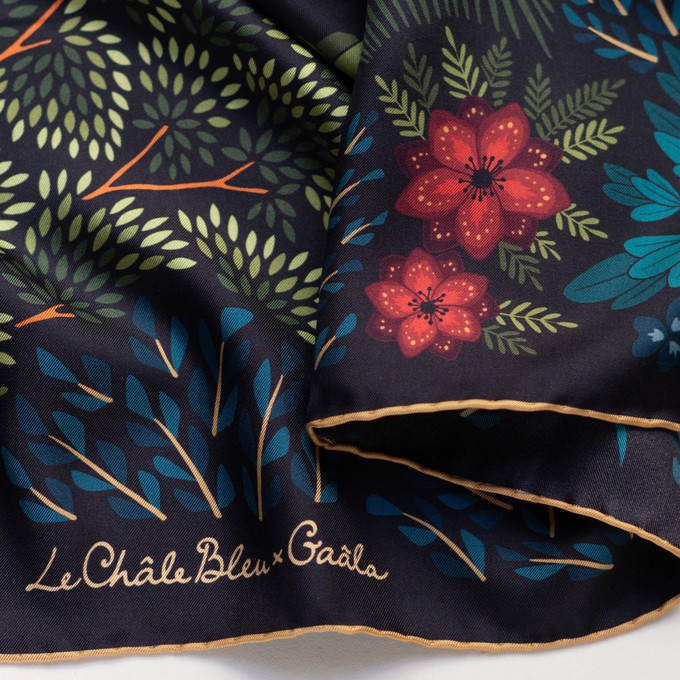 The Moon Butterfly Silk Square Scarf from GAÂLA