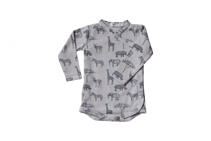 Romper 100% biologisch katoen – Safari Grey from Glow - the store