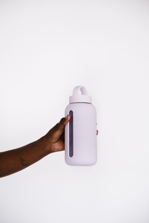 Glazen drinkfles | DAY BOTTLE | Hydration Tracker | Lilac from Glow - the store