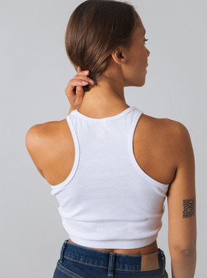 Racerback crop top from Honest Basics