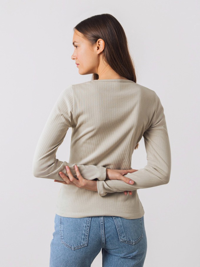 Geribde longsleeve from Honest Basics