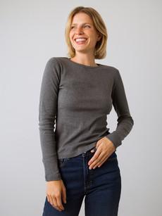 Geribde longsleeve via Honest Basics