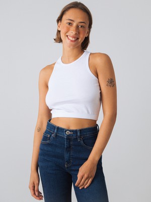 Racerback crop top from Honest Basics