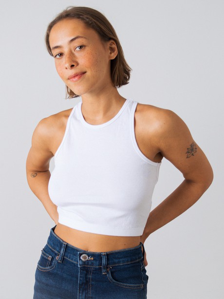 Racerback crop top from Honest Basics