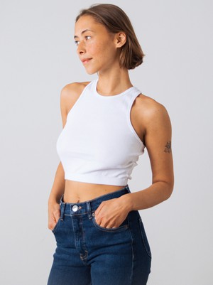 Racerback crop top from Honest Basics