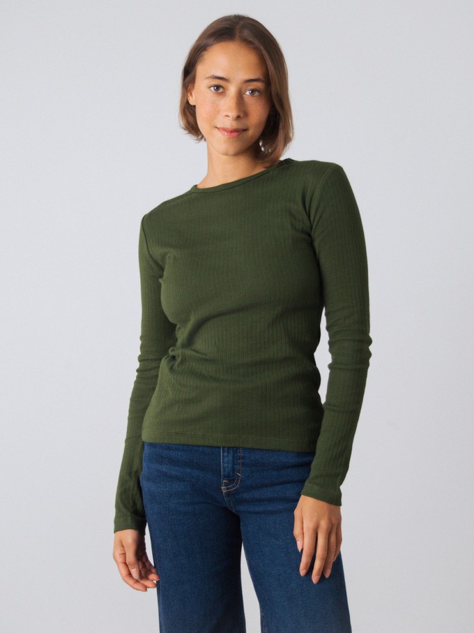 Geribde longsleeve from Honest Basics