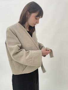 Fado Kimono Bomber Bone via Ida&Volta