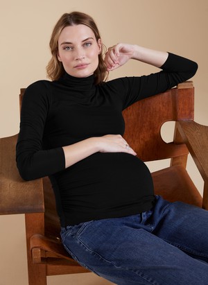 The Essentials Maternity Turtleneck Top from Isabella Oliver