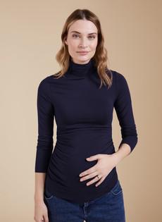 The Essentials Maternity Turtleneck Top via Isabella Oliver