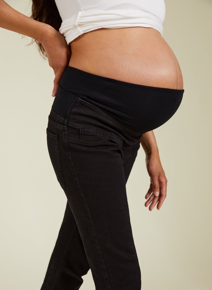 Over the Bump Organic Cotton Maternity Boyfriend Jeans from Isabella Oliver