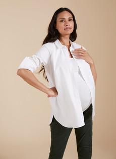 The Essentials Organic Cotton Maternity Shirt via Isabella Oliver