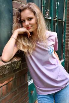 T-shirt Mazzel Pink Vintage World Edition via IT'S PAWSOME