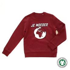 BIO Sweater Bordeaux of Geelgroen (unisex XS/S/L) via Je Moeder