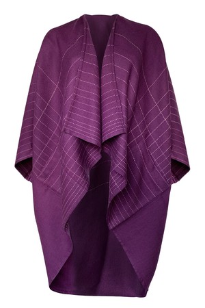 JULAHAS+ Wool Kimono Warm Plum from JULAHAS