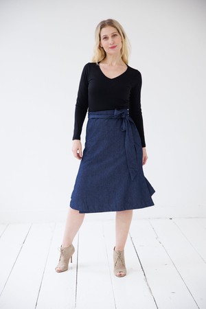 NEW! Denim Wrap Skirt from JULAHAS