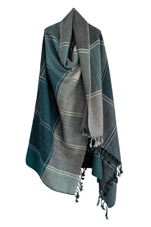 NEW! PLAID Wool Cape Tranquility JULAHAS+ from JULAHAS