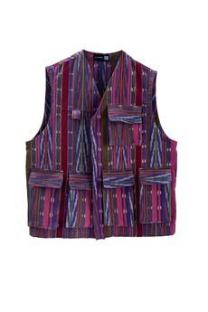 Ikat Utility Vest No.01 via JULAHAS