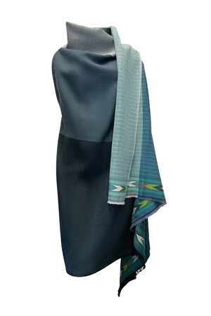 NEW! PETITE Light Wool Cape Fusion Teal from JULAHAS