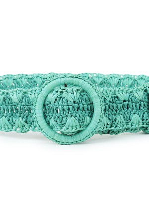 RAFFIA Belt Mint Green two tone from JULAHAS