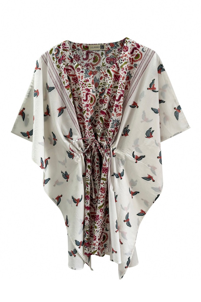 NEW! Cotton Kaftan Short Bird Red from JULAHAS