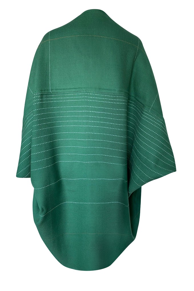 PETITE Wool Kimono Warm Jade from JULAHAS