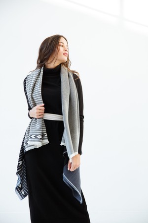 PETITE Light Wool Cape Fusion Graphic from JULAHAS