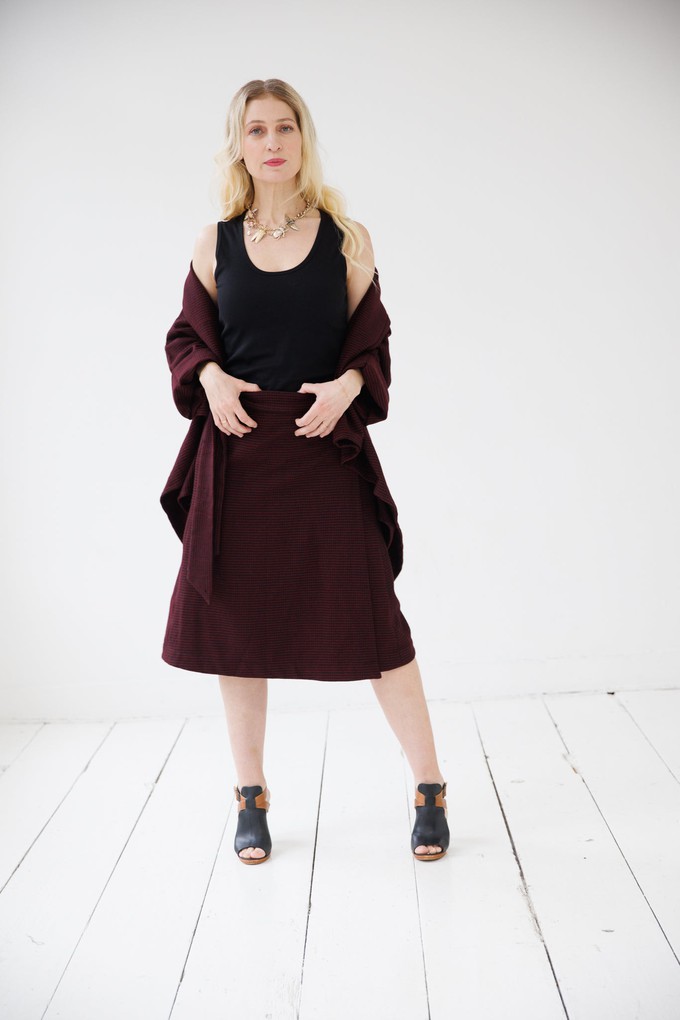 NEW! Wool Wrap Skirt Cocoon Maroon from JULAHAS