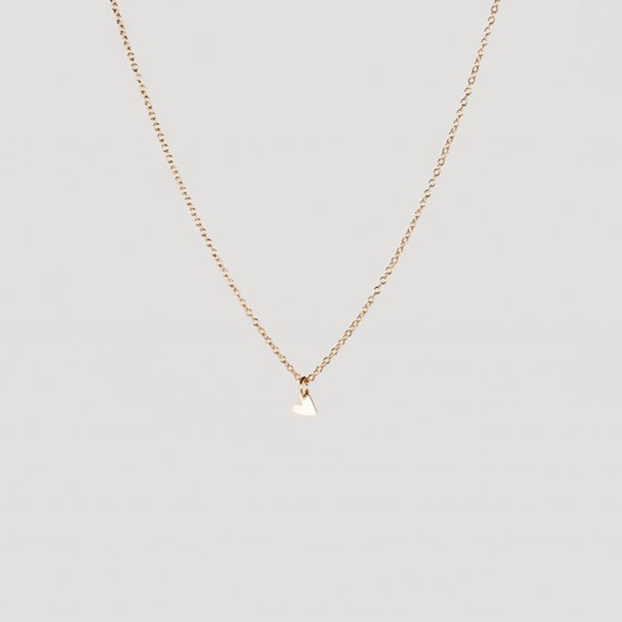 Tiny Heart necklace | 14K solid gold from Julia Otilia