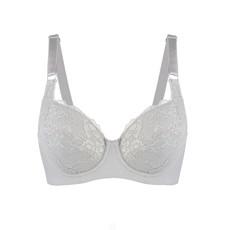 Mercury - Lace Silk & Organic Cotton Plunge Bra via JulieMay Lingerie