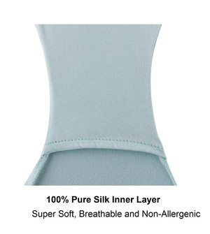 Opal Blue - High Waisted Silk & Organic Cotton Full Brief from JulieMay Lingerie