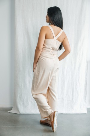 Hemp/Tencel Jumpsuit Suvan Sand from Jyoti - Fair Works