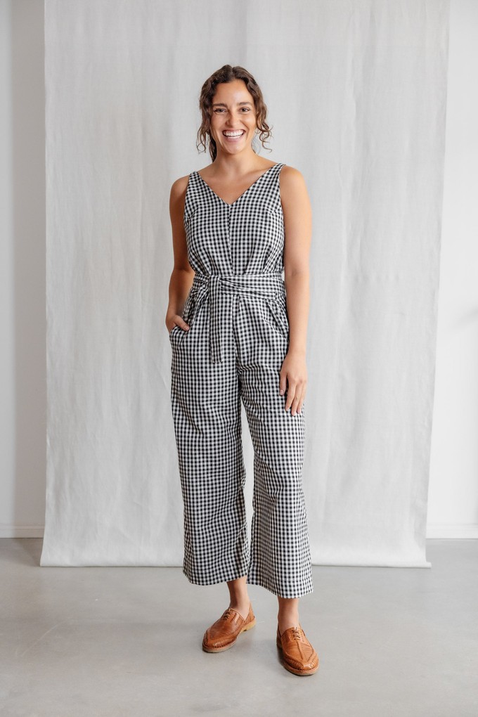 Organic Cotton Jumpsuit Parva Checked from Jyoti - Fair Works