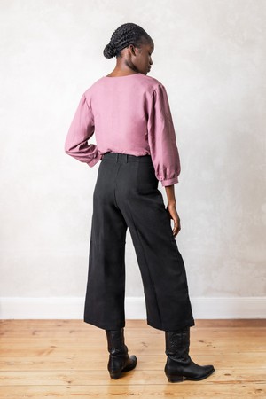 Organic Cotton Culotte Hema Black from Jyoti - Fair Works