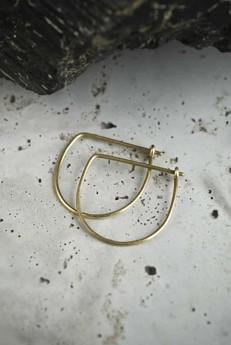 Hoop earrings Chittapur brass via Jyoti - Fair Works