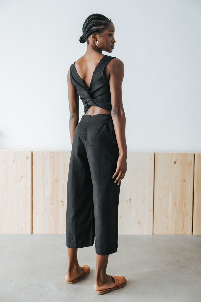 Hemp/Tencel Jumpsuit Anusha Black from Jyoti - Fair Works