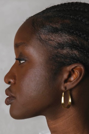 Hoop earrings Chooty brass from Jyoti - Fair Works