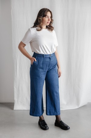 organic cotton denim pants Damini Denim from Jyoti - Fair Works