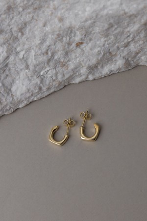 Maan Brass Stud Earrings from Jyoti - Fair Works