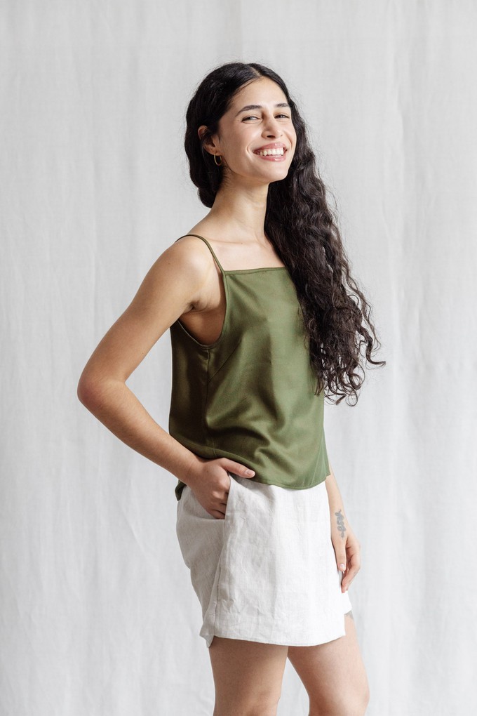 Modal tank top Leela Khaki from Jyoti - Fair Works