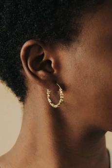 Hoop earrings Chaitanya brass via Jyoti - Fair Works