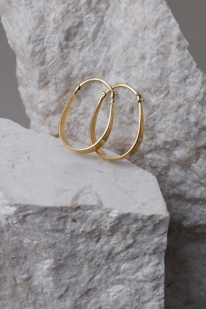 Hoop earrings Chooty brass from Jyoti - Fair Works