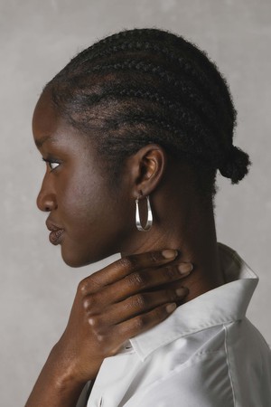 Hoop earrings Chooty Silver from Jyoti - Fair Works