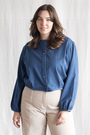 Blouse Nishi  Denim from Jyoti - Fair Works