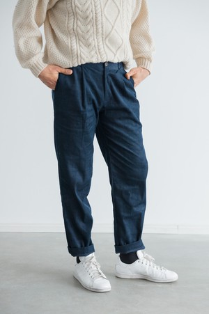 Organic Cotton Corduroy Pants Harinder Night Blue from Jyoti - Fair Works