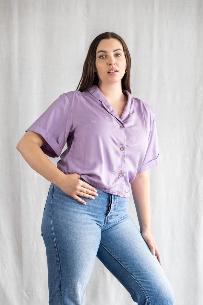 Modal blouse Avani lilac from Jyoti - Fair Works