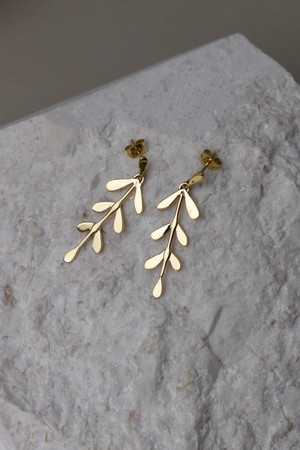 Earring Shaakha Brass from Jyoti - Fair Works