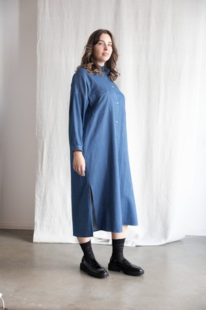 organic cotton denim dress Ananya Denim from Jyoti - Fair Works