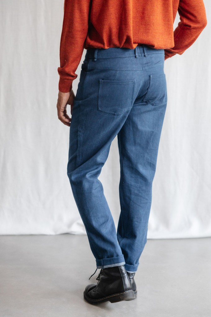 organic cotton denim pants Prakrit Denim from Jyoti - Fair Works